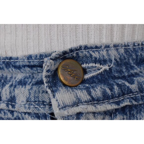 Vintage 90s High Waisted Acid Wash Tapered Jeans by CHIC | 26‎ waist - Picture 5 of 10